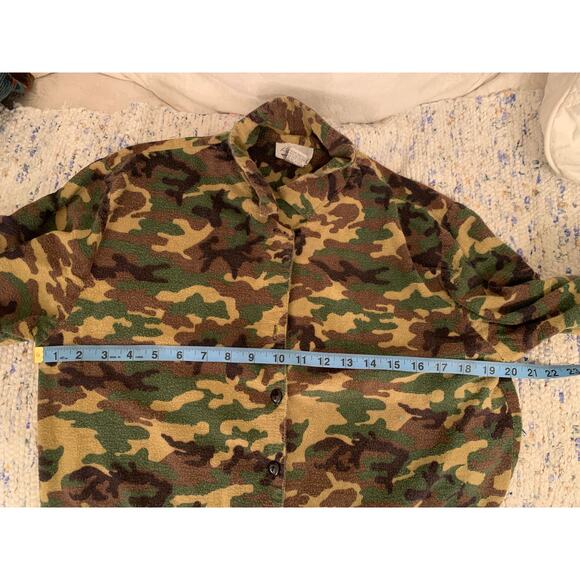 VINTAGE CAMOUFLAGE CAMO FLANNEL PAJAMAS S - Picture 3 of 6